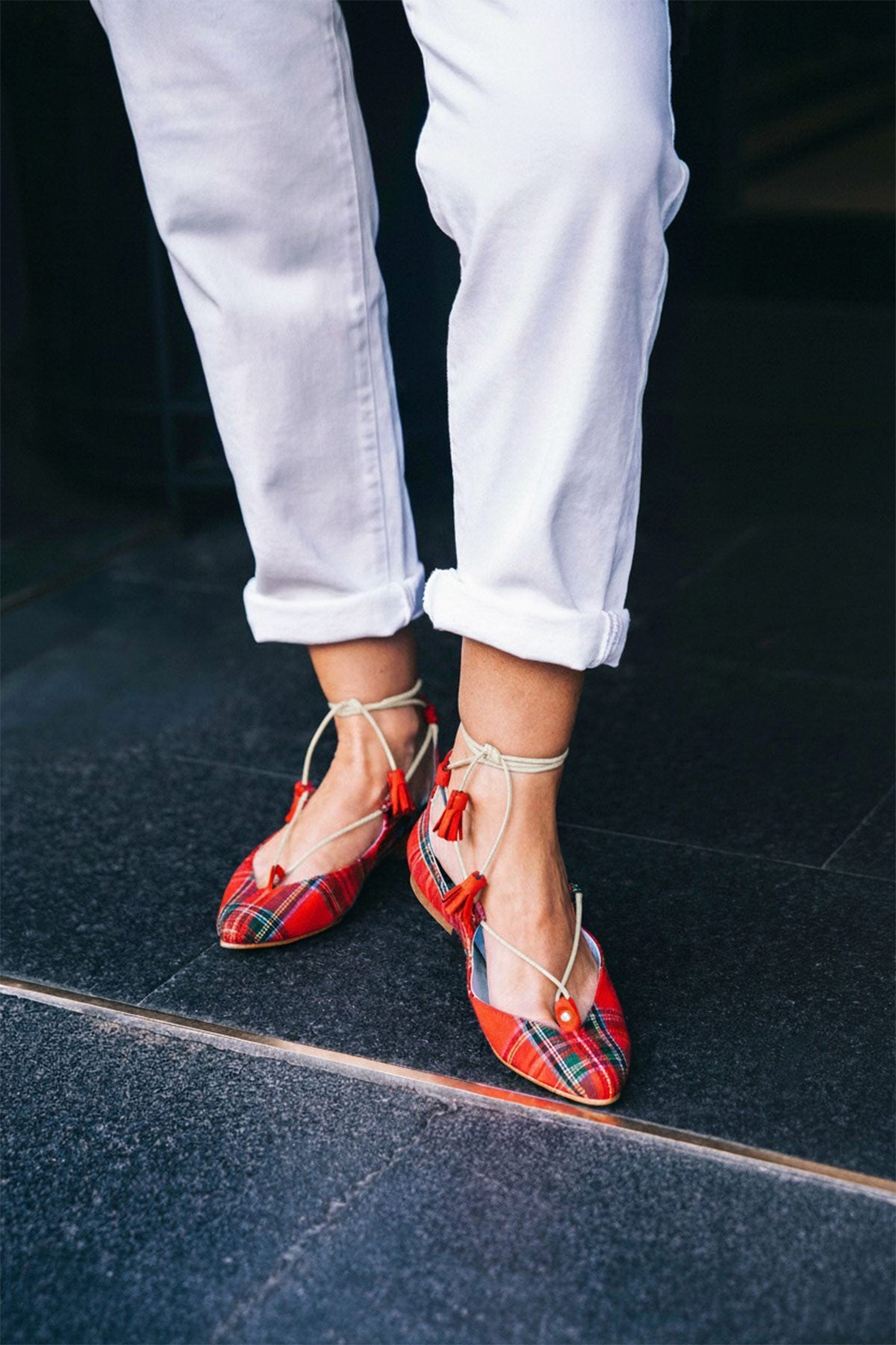 Ballerinas Londres Tartán (plantilla extra)