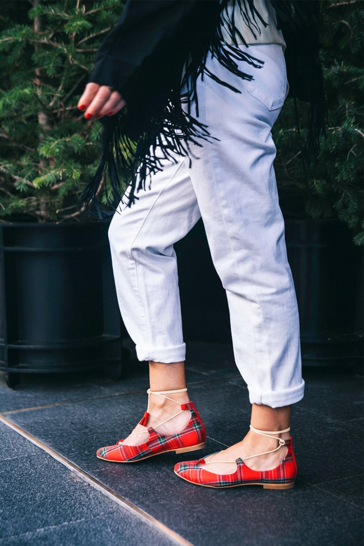 Ballerinas Londres Tartán (plantilla extra)