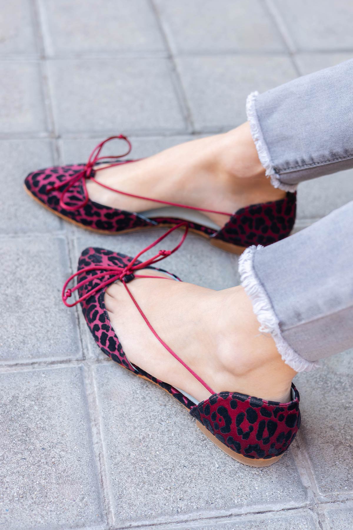 Bailarina París Grana (plantilla extra)