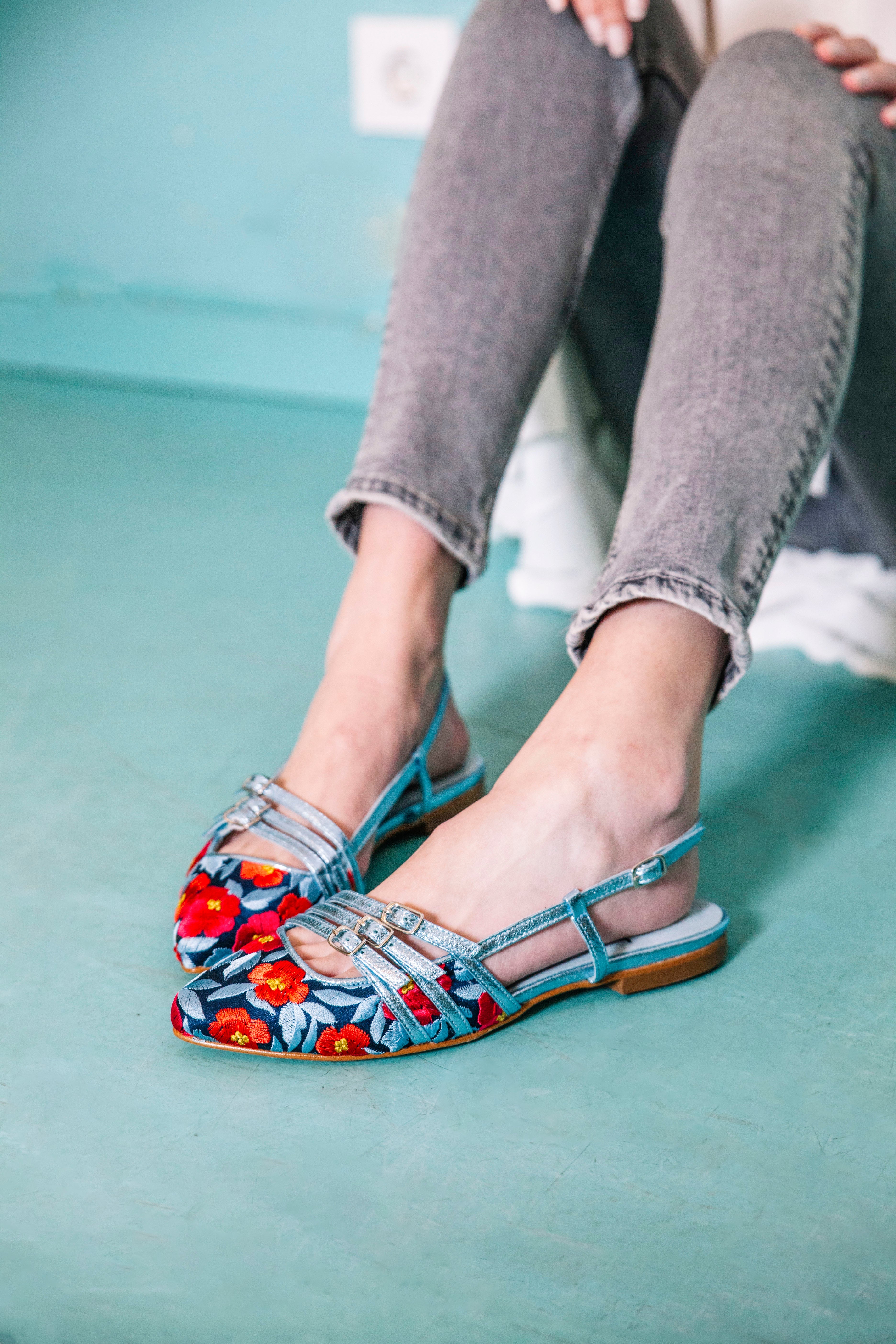 Ballerinas Monet Navy