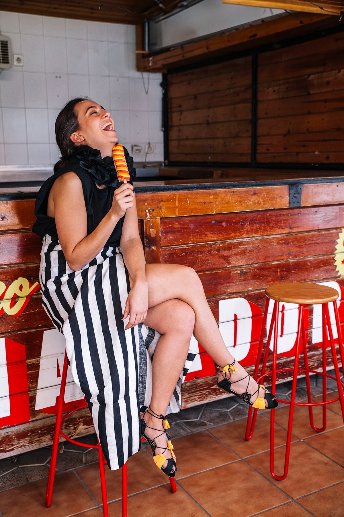 Sandalia Frida black