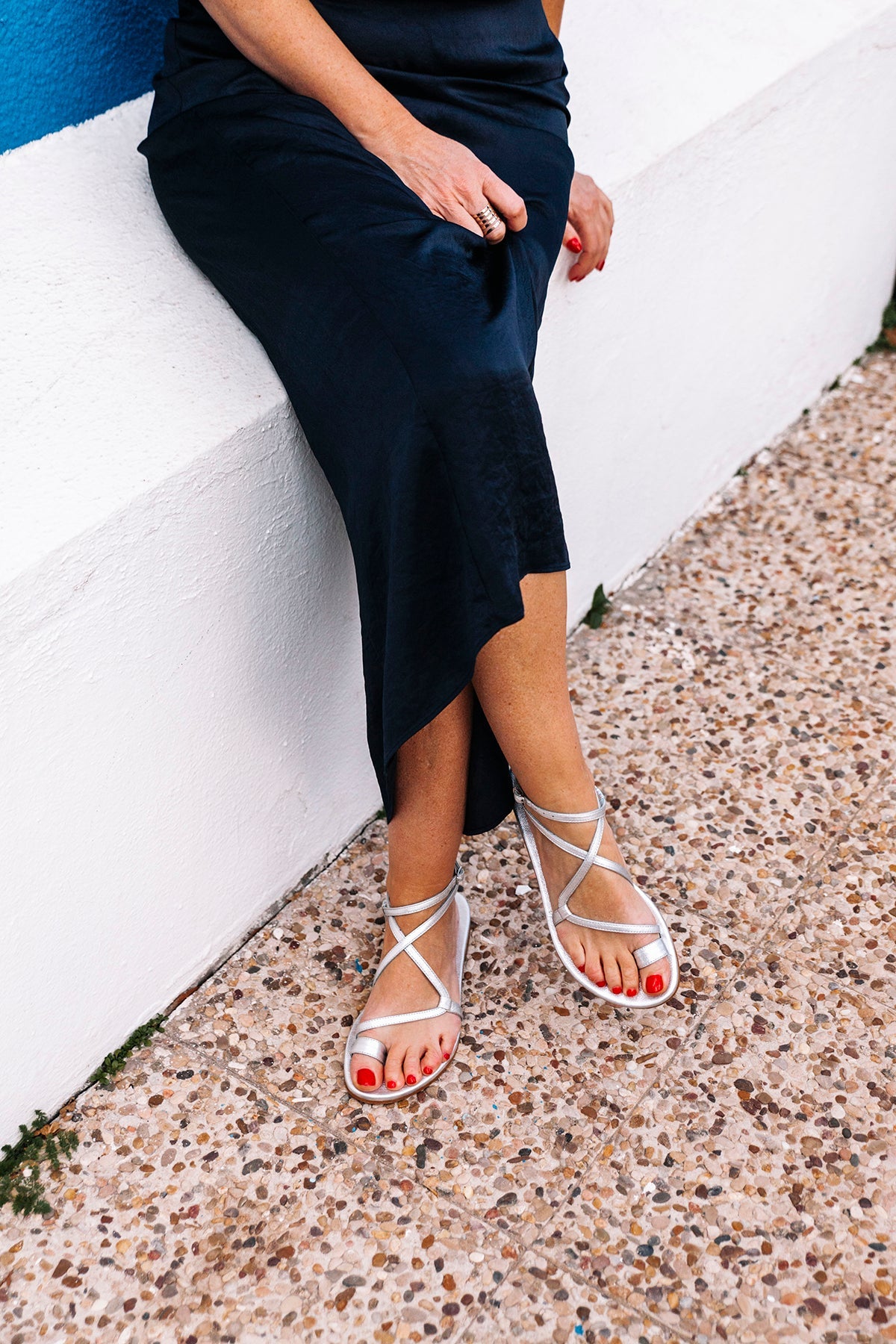 Sandalia Cézanne silver